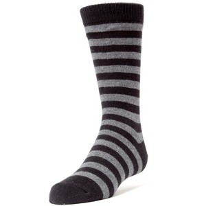 Memoi Two Color Striped Boys Cotton Blend Dress Socks - 1 of 2