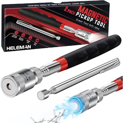 DOMETOUR Magnetic Pickup Tool LED Telescoping Pick Up Tool Set for Hard to Reach Place Cool Gadgets Birthday Gifts Stocking Stuffers Christmas