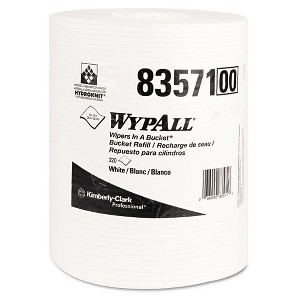 WypAll X70 Wipers in a Bucket Refills, No Bucket, 13 x 10, White, 220/Rolls, 3 Rolls/Carton - 1 of 1