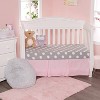 Everyday Kids 2-Pack Jersey Knit Crib Sheets – Pink & Purple Hearts and Dots – 100% Cotton Baby Girl Sheets for Standard Crib Mattress - 4 of 4