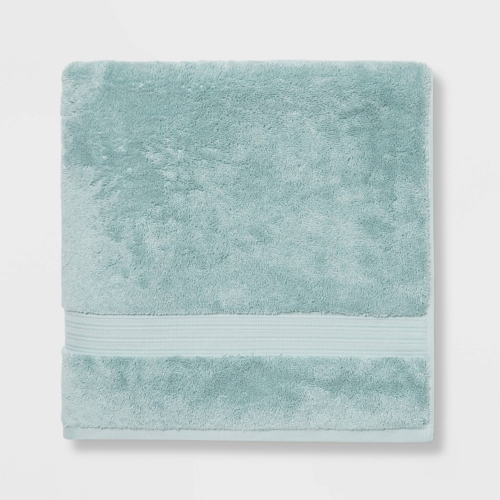 Photos - Towel Total Fresh Antimicrobial Oversized Bath  Aqua - Threshold™: 100 Cotton, Low Lint, Machine Washable