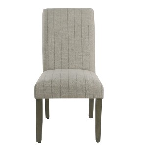 Rollback Dining Chair Gray with Brown Stripe - HomePop