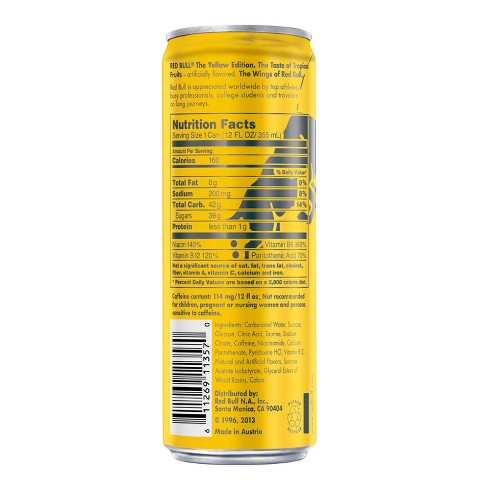 red bull taurine grams