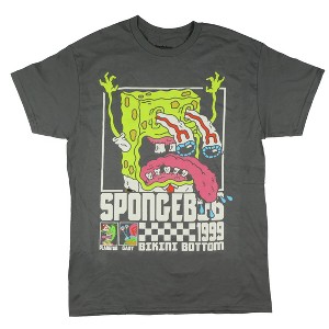 Seven Times Six SpongeBob Shirt Mens 1999 Bikini Bottom Trip Short Sleeve Graphic Tee Grey - 1 of 3