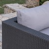 Santa Rosa 8pc Dining Sofa & Ottoman Set - Christopher Knight Home: Wicker Sectional, Water-Resistant Cushions - 3 of 4