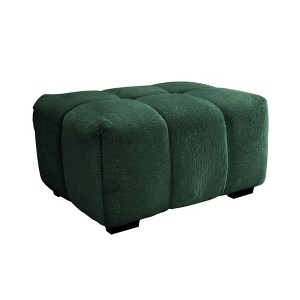 GDFStudio Uma Modern Chenille Upholstered Ottoman - 1 of 4