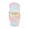 Unique Bargains Small Ombre Galaxy Print Disposable Baking Cups Wood Pulp Paper PE Coating 2.36"x1.77" 50 Pcs - 3 of 4
