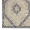 Nourison Palamos Contemporary Diamonds Indoor/Outdoor Cream Area Rug - 4 of 4