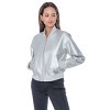 Women's Faux Leather Bomber - S.E.B. By Sebby - 4 of 4