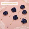 Unique Bargains Realistic Rose Boutonnieres Flower Pins for Wedding Ceremony 24 Pcs - 3 of 4