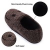 Mens Smile Face Slippers Retro Cozy Comfy Plush Warm Slip-on Slippers Winter Soft Fuzzy Indoor House Shoes with Memory Foam for Men - 4 of 4