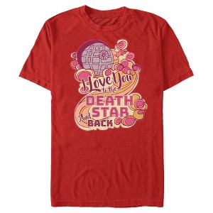Men's Star Wars I Love You to the Death Star and Back T-Shirt - 1 of 4