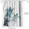 Americanflat 71x74 Sea Turtle Shower Curtain - 100% Polyester Shower Curtain - Water-Resistant Bath Curtain with Metal Grommets - 2 of 4