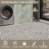 Abstract Washable Area Rug Non-Slip Throw Rug with Rubber Back, Low Pile Stain Resistant Boho Geometric Carpet for Living Room, Bedroom Dining Room - 4 of 4