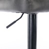 INFURNIC Counter and Bar Stools Swivel Upholstered Barstools with Tufted Back for Home Kitchen Island, Dark Gray, 18.1"*19"*42.9" - 4 of 4