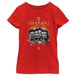 Girl's Shazam! Fury of the Gods Black and White Photos T-Shirt