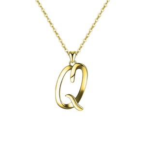 Elegant personalized touch: Stylish 14K Gold plated initial necklace. Adds sophistication and meaning to your look. - 1 of 2