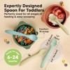 3-Pack Prep Baby Spoons, Silicone Baby Utensils for Self Feeding 6-24 Months, All Stages Baby Feeding Set, BLW Toddler Spoons - 3 of 4