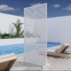 PexFix Outdoor Metal Privacy Screen Garden Fence Stripe Pattern Wall Applique - 2 of 4