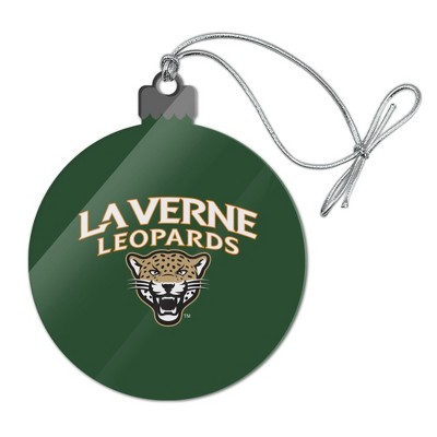 University of La Verne Primary Logo Acrylic Christmas Tree Holiday Ornament