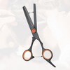 Unique Bargains Tooth Shears Haircut Scissors Orange Black 1 Pc - 4 of 4