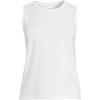 Lands' End Women's Crew Neck Jersey Shell Tank - 2 of 3