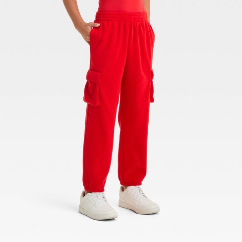 Boys Microfleece Pants All In Motion Red Xl Target