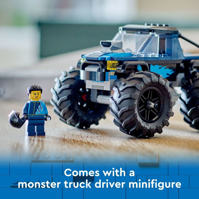 LEGO City Blue Monster Truck Off-Road Toy, Mini Monster Truck 60402, 6 of 8