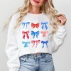 Simply Sage Market Women's Graphic Sweatshirt Patriotic Coquette Bow Chart - 2 of 3