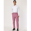 Lars Amadeus Men's Business Plaid Casual Slim Fit Checked Dress Trousers - 3 of 4