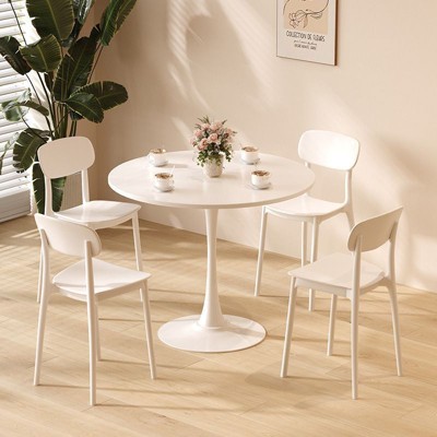 Vynxaria Modern Round Dining Table ?¡§C Versatile & Stylish for Any Space