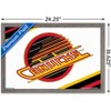 Trends International NHL Vancouver Canucks - Retro Logo 19 Framed Wall Poster Prints - 3 of 4