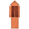 vidaXL Compact Garden Storage Shed - 28"x23.6"x83.9" Wood Cabinet - Waterproof Fabric Roof - Easy Assembly - Brown Wooden Outdoor Tool Shed - 3 of 4