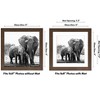 Americanflat 11x11 Picture Frame with Shatter-Resistant Glass - Use as 8x8 Frame with Mat or 11x11 Frame Without Mat - Signature Collection - Walnut - 2 of 4