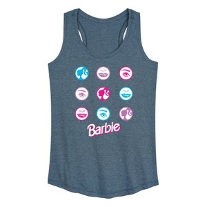 Women's - Barbie - Iconic Features of Barbie Graphic Racerback Tank - 1 of 4