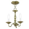 Livex Lighting Williamsburgh 3 - Light Chandelier in  Antique Brass - 2 of 4