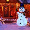 Costway 6 FT Pre-lit Christmas Snowman Xmas Decoration 8 Lighting Modes 4 Brightness - 4 of 4