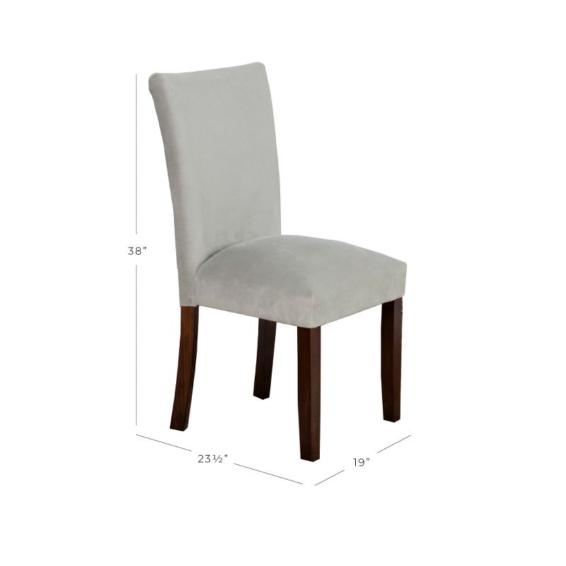 Set of 2 Parsons Velvet Dining Chair - HomePop, 2 of 8