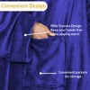 Catalonia Adult Wearable Fleece Blanket Snuggie, Super Soft Cozy Mink Micro Plush Wrap Throws Blanket Robe, Gift for Woman Man - 3 of 4