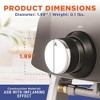 NutriChef Replacement Plastic Control Knob - Black - 2 of 4