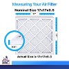 Filter King 17x17x0.5 Air Filter | 4-PACK | MERV 8 HVAC Pleated A/C Furnace Filters | MADE IN USA | Actual Size: 17 x 17 x 0.5" - 2 of 4