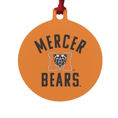 Mercer University Bears Logo Aluminum Holiday Christmas Tree Ornament