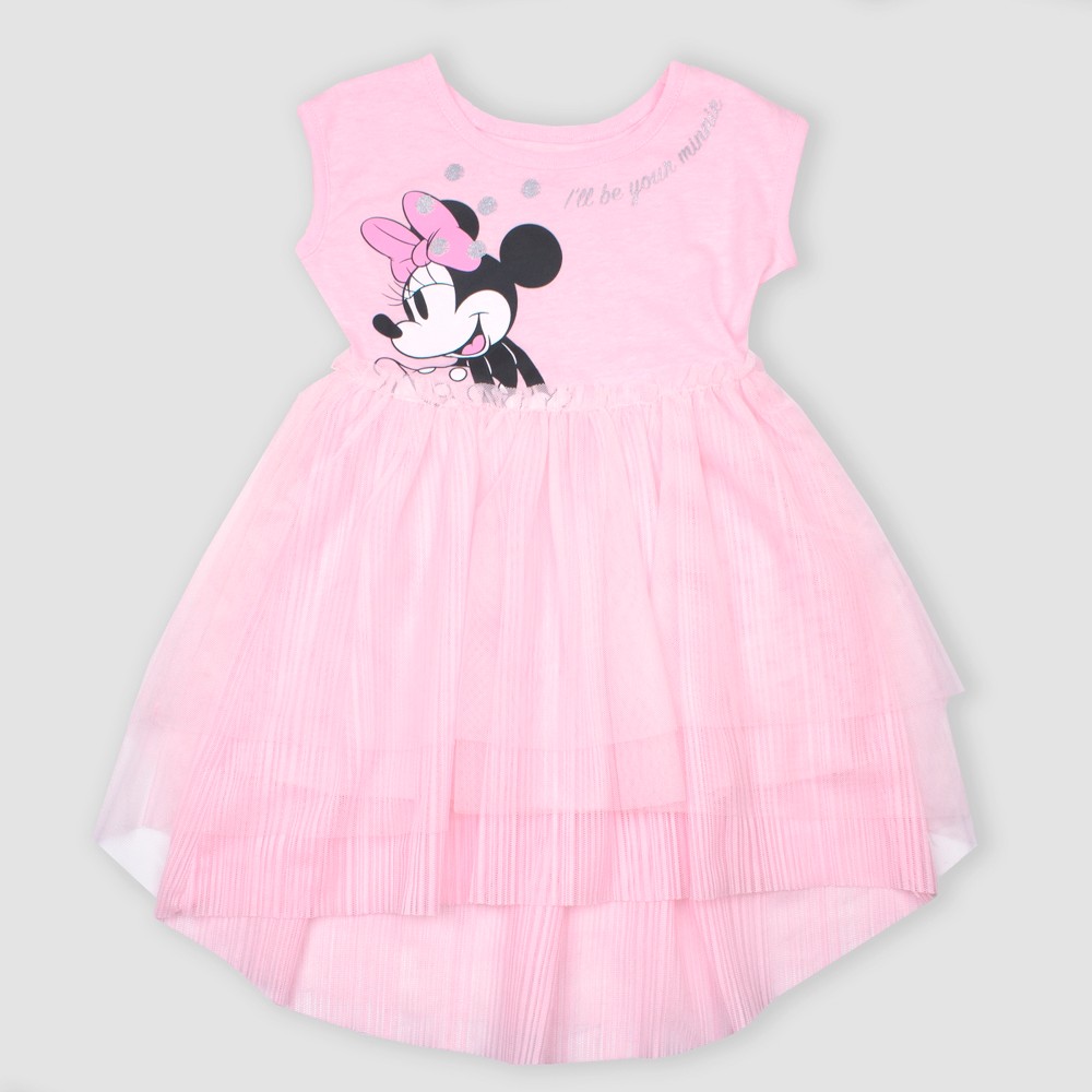 Toddler Girls' Disney Minnie Mouse Tutu Dress - Pink 4T