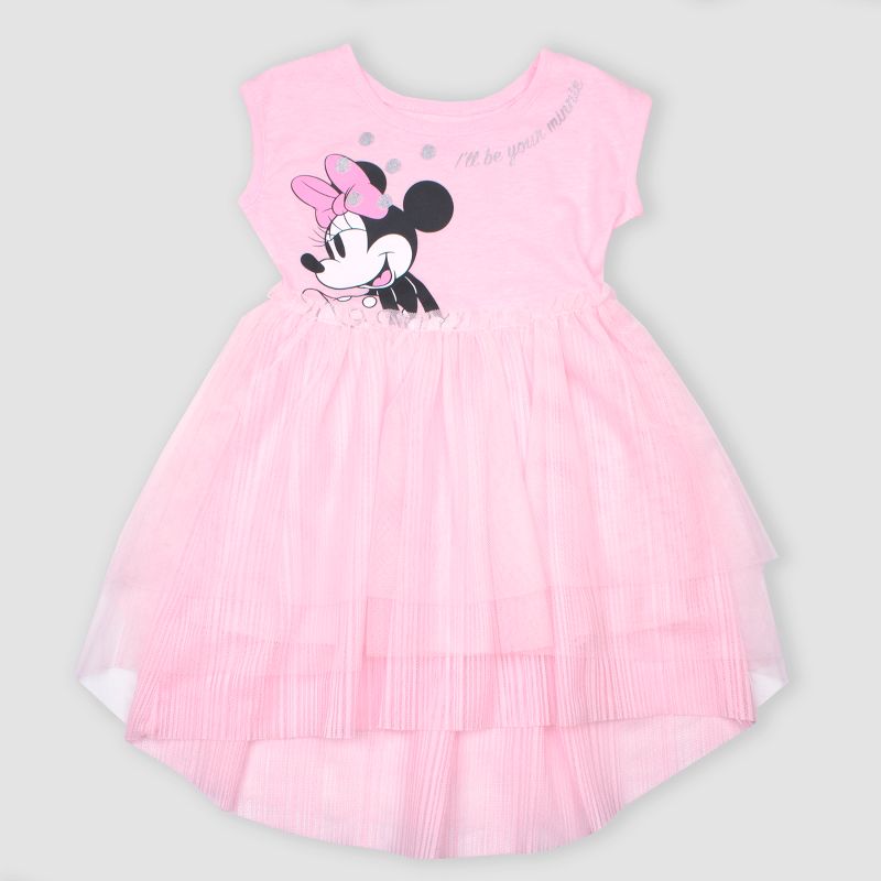 Toddler Girls' Disney Minnie Mouse Tutu Dress - Pink, 1 of 2