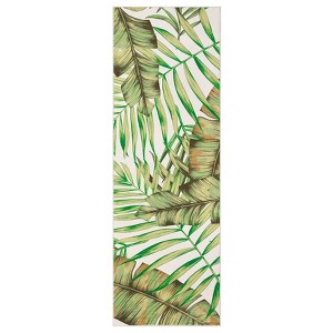 Area Rug Machine Washable Low Pile Non Slip Rugs Palm Tree Leaf Area Rug Foldable Stain Resistant Indoor Carpet for Living Room Bedroom Dining Room - 1 of 4