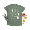 Simply Sage Market Women's Christmas Tree Botanical Short Sleeve Garment Dyed Tee - 3 of 4