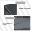 Tangkula 8PCS Patio Wicker Rattan Conversation Set Outdoor Furniture Set w/ Cushion - 4 of 4