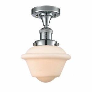Oxford - 1 Light Semi-Flush Mount In Traditional Style-11 Inches Tall and 7.5 Inches Wide - 1 of 1