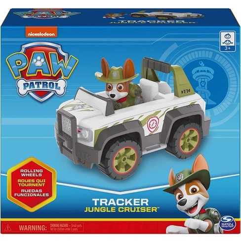 Paw Patrol, Tracker’s Jungle Cruiser Vehicle with Collectible Figure