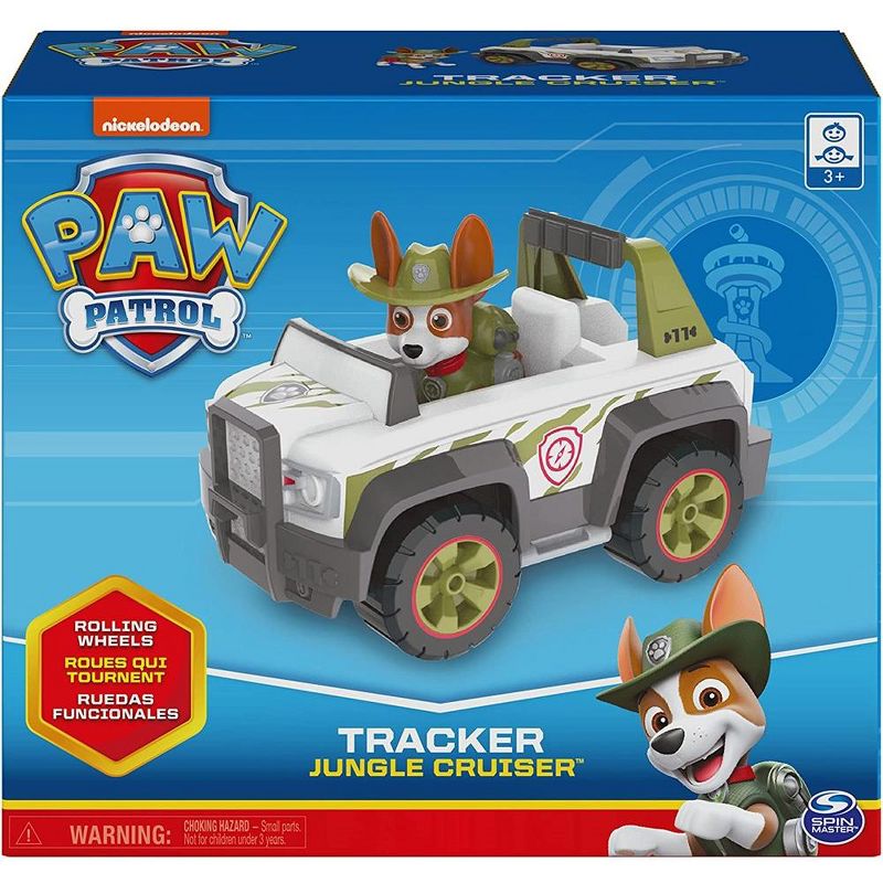 Paw Patrol, Tracker’s Jungle Cruiser Vehicle with Collectible Figure-6060055, 1 of 4